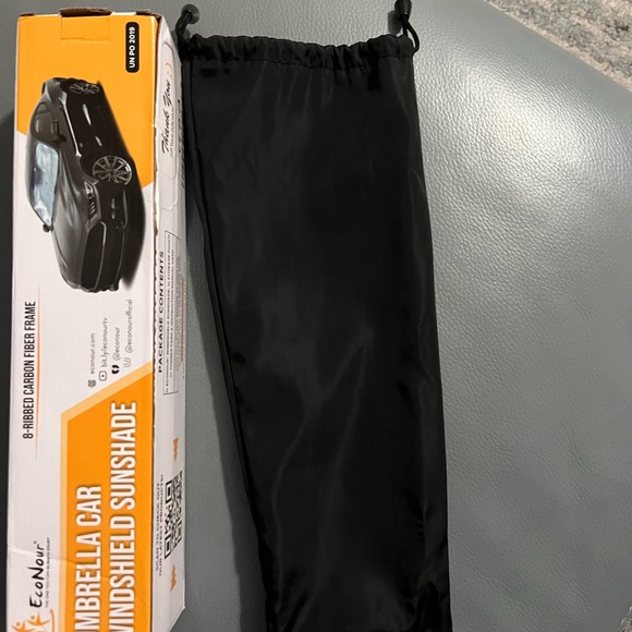 UMBRELLA CAR WINDSHIELD SUNSHADE- ECO NOUR 46x25 - Picture 11 of 12